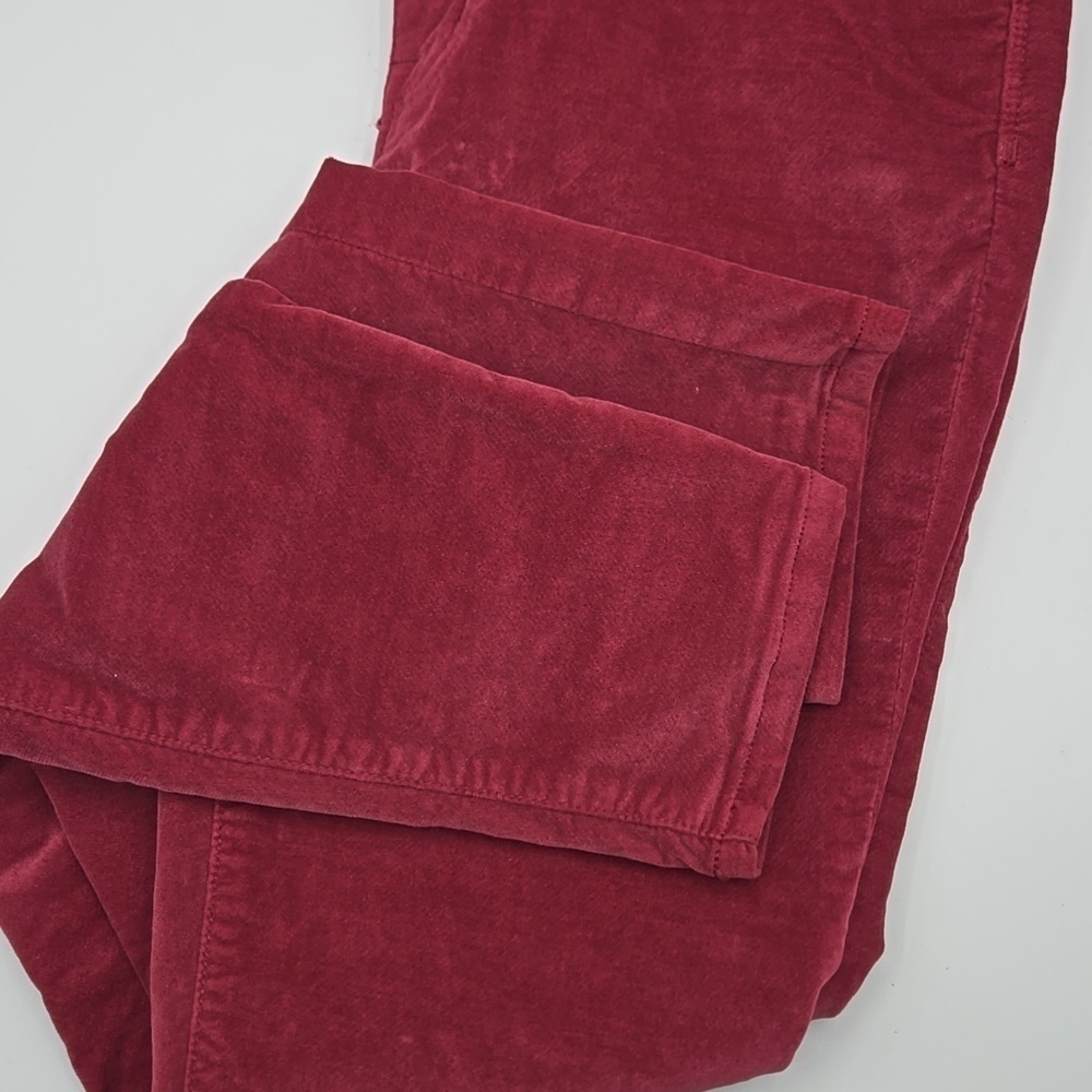 MADEWELL 10" High-Rise Skinny Cordoroy Pants Cranberry Color size 27 - Picture 5 of 7
